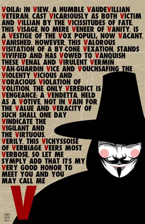 V For Vendetta Speech .